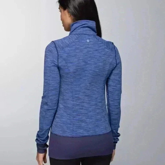 RARE Lululemon Full Zip Nice Asana Jacket - Wee Are From Space Cadet Blue - Picture 3 of 16
